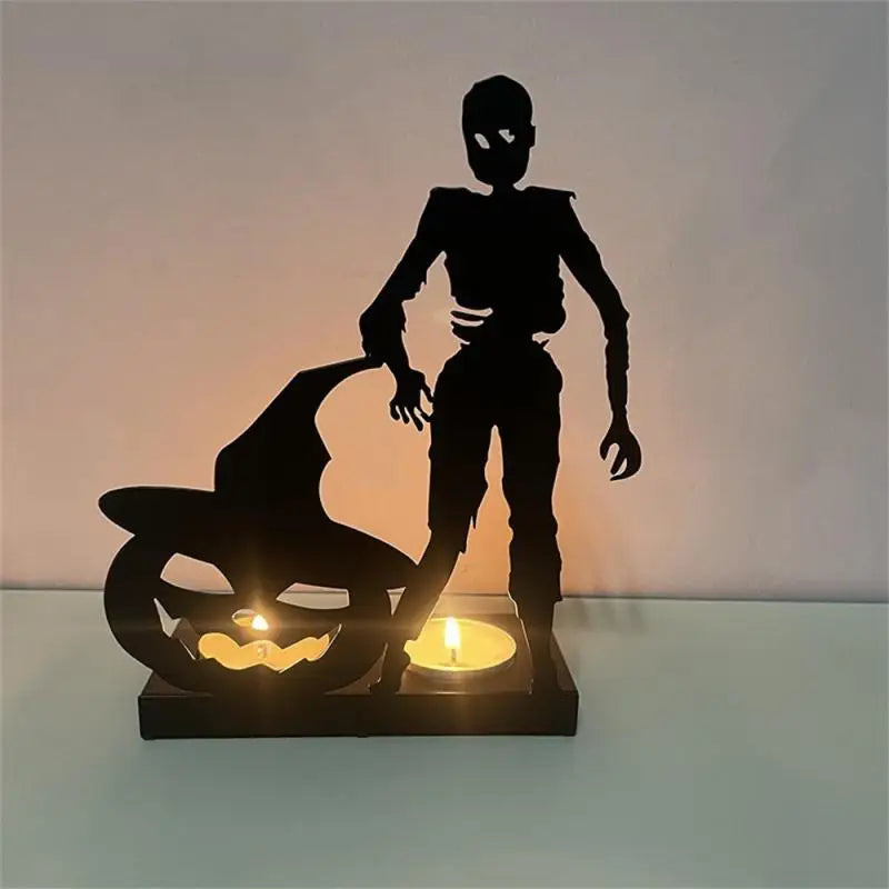 Spooky Shadow Caster Tabletop Tealight Candle Holder