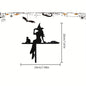 Black Cat Witch Acrylic Corner Sign