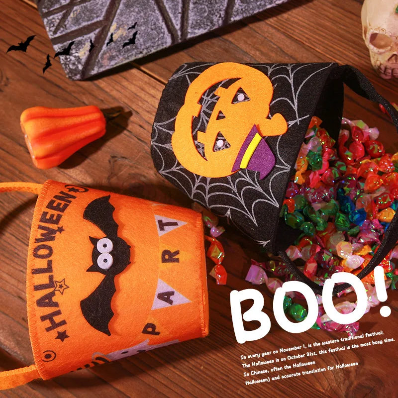 Halloween Theme Candy Bucket Bag