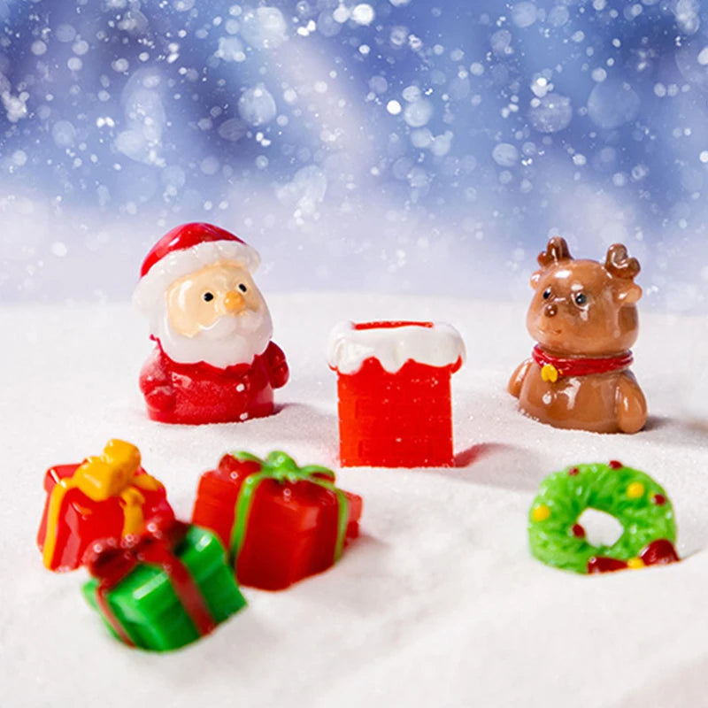 Miniature Santa Claus Figurines – Christmas Tree and Home Decor