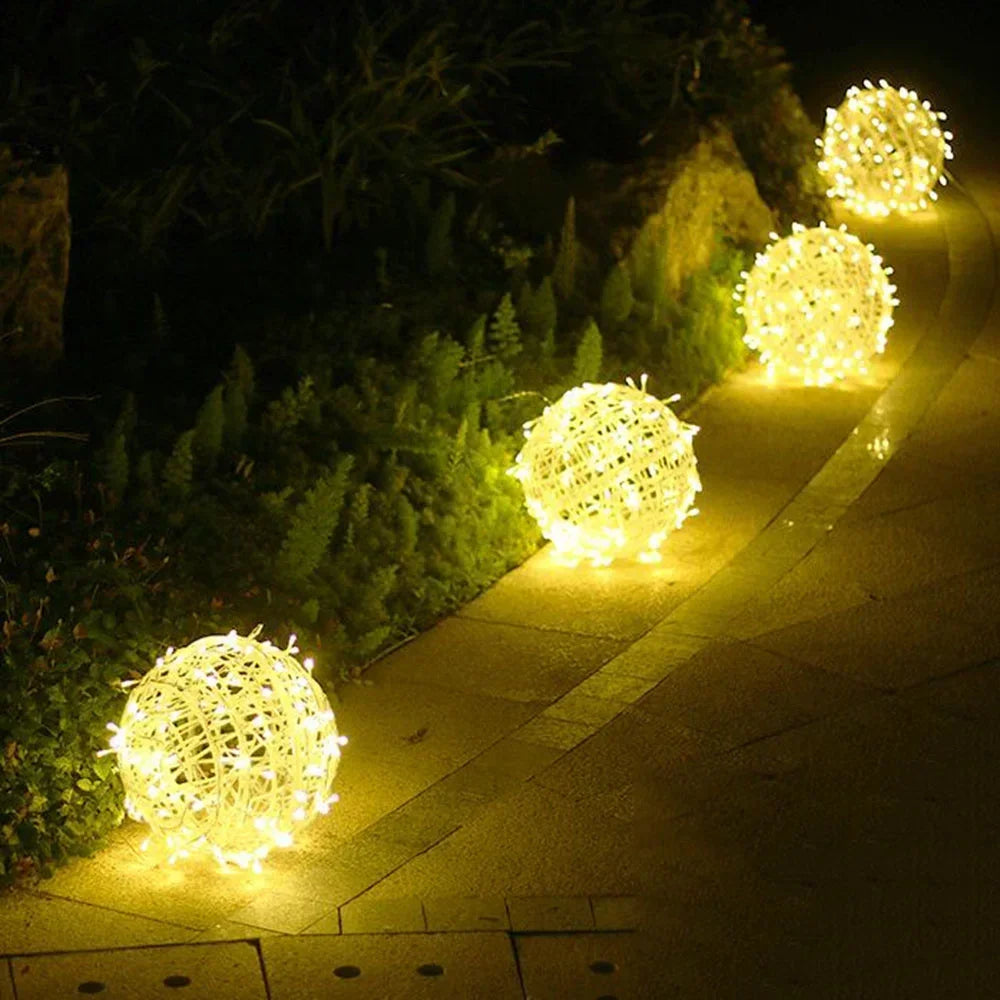 20/30CM Christmas Globe Fairy Light String Outdoor Lantern