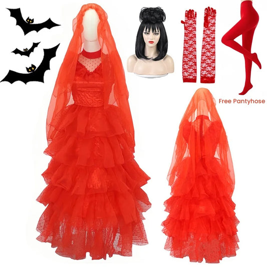 Beetle Bride Lydia Deetz Cosplay Costume
