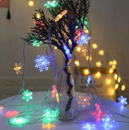 1.5/3m String Light - Snowflake Battery Powered Garland