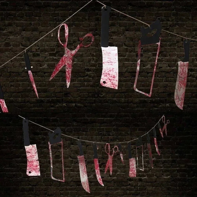 Bloody Weapons Garland Banner