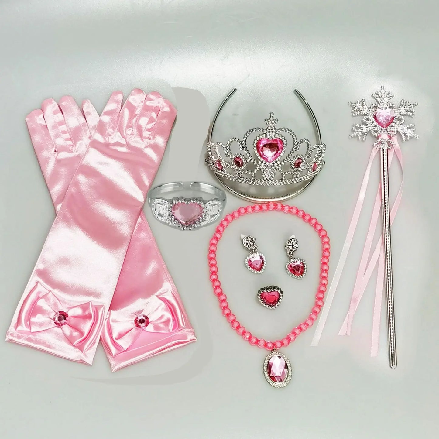 Girls Cosplay Elsa Anna Princess Crown Magic Wand Costume