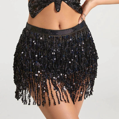 Latin Dance Hula Short Skirt Dress