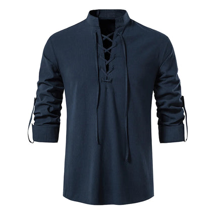 Mens Pirate Shirt Viking Retro Renaissance