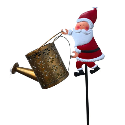 Santa Claus Solar Watering Can Waterproof Hanging Solar Lanterns