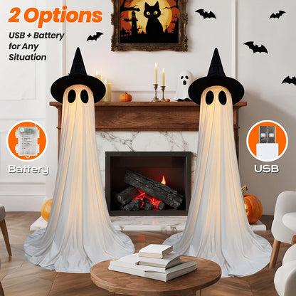 Halloween glowing ghost decoration