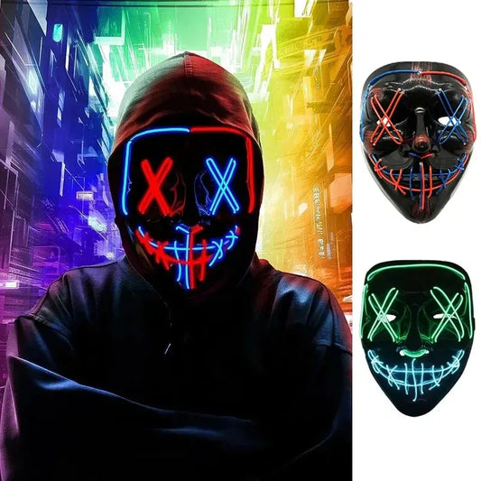 LED Dual Color Glowing Masks