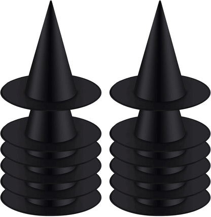 12pcs Halloween Witch Hat Cap