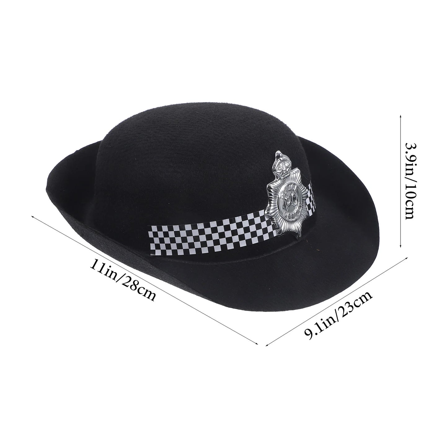 Police Cap Dress Up Hat 2 Pcs