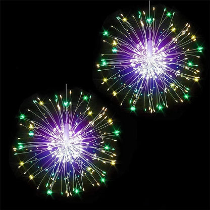 Tirvose 200LEDs Christmas Garland String Lights 8 Modes Explosion Star Firework Fairy Garden Lights for Indoor Outdoor Decor