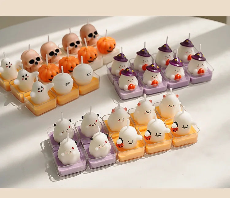 Halloween Fun Scented Candles - Handmade Decor for Home