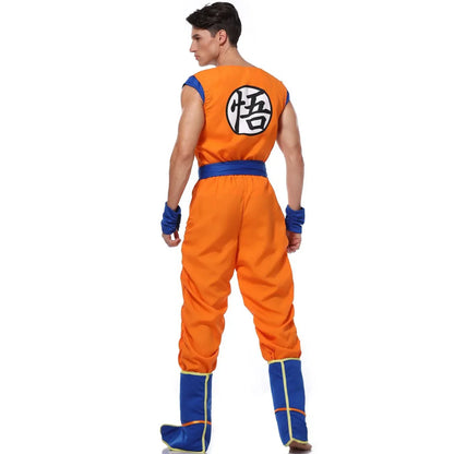 Adult Man Halloween Japanese Anime Son Goku Cosplay Costume