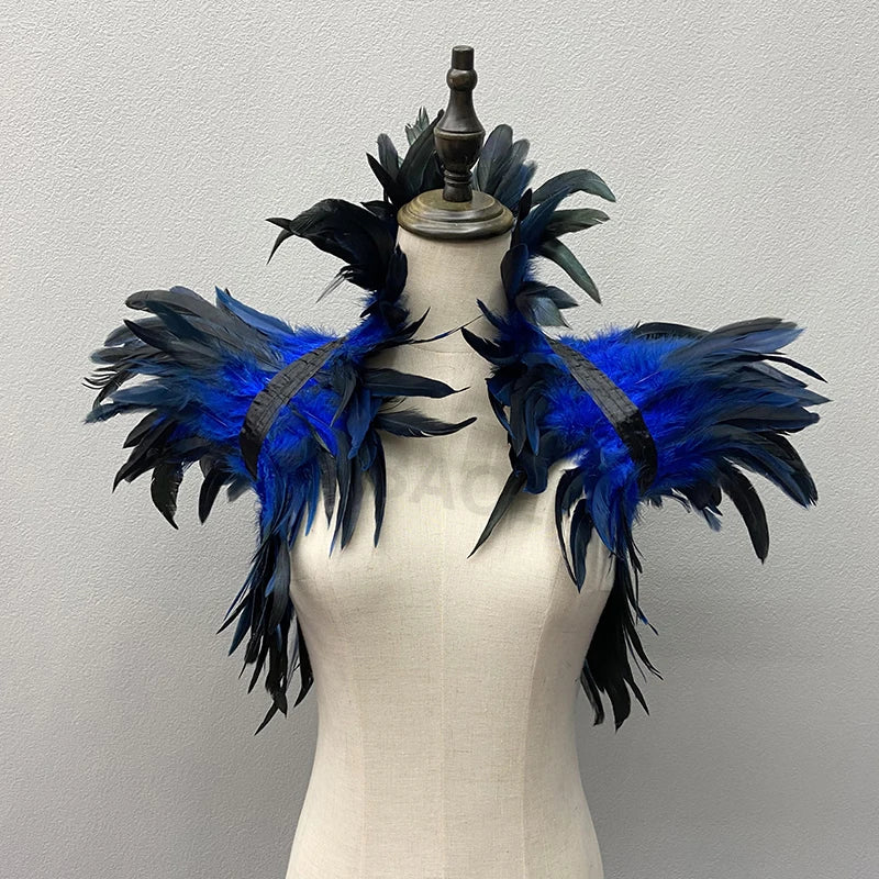 Natural Feather Shrugs Shawl For Women