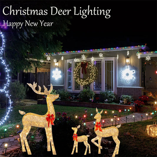 Lighted Christmas Reindeer - Water Resistant Light