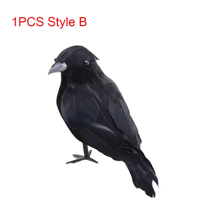 Simulation Fake Raven Bird Props