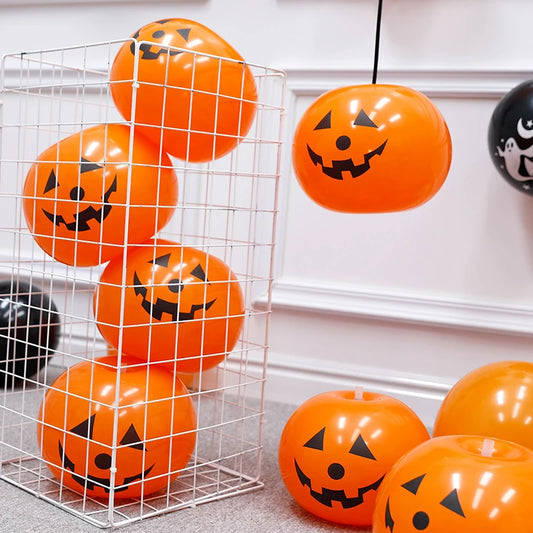 5/10pcs Halloween Pumpkin Latex Balloon