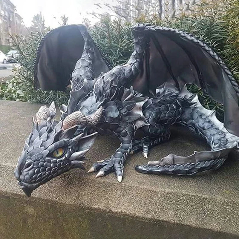 Garden Big Squatting Dragon Sculpture