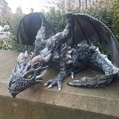 Garden Big Squatting Dragon Sculpture