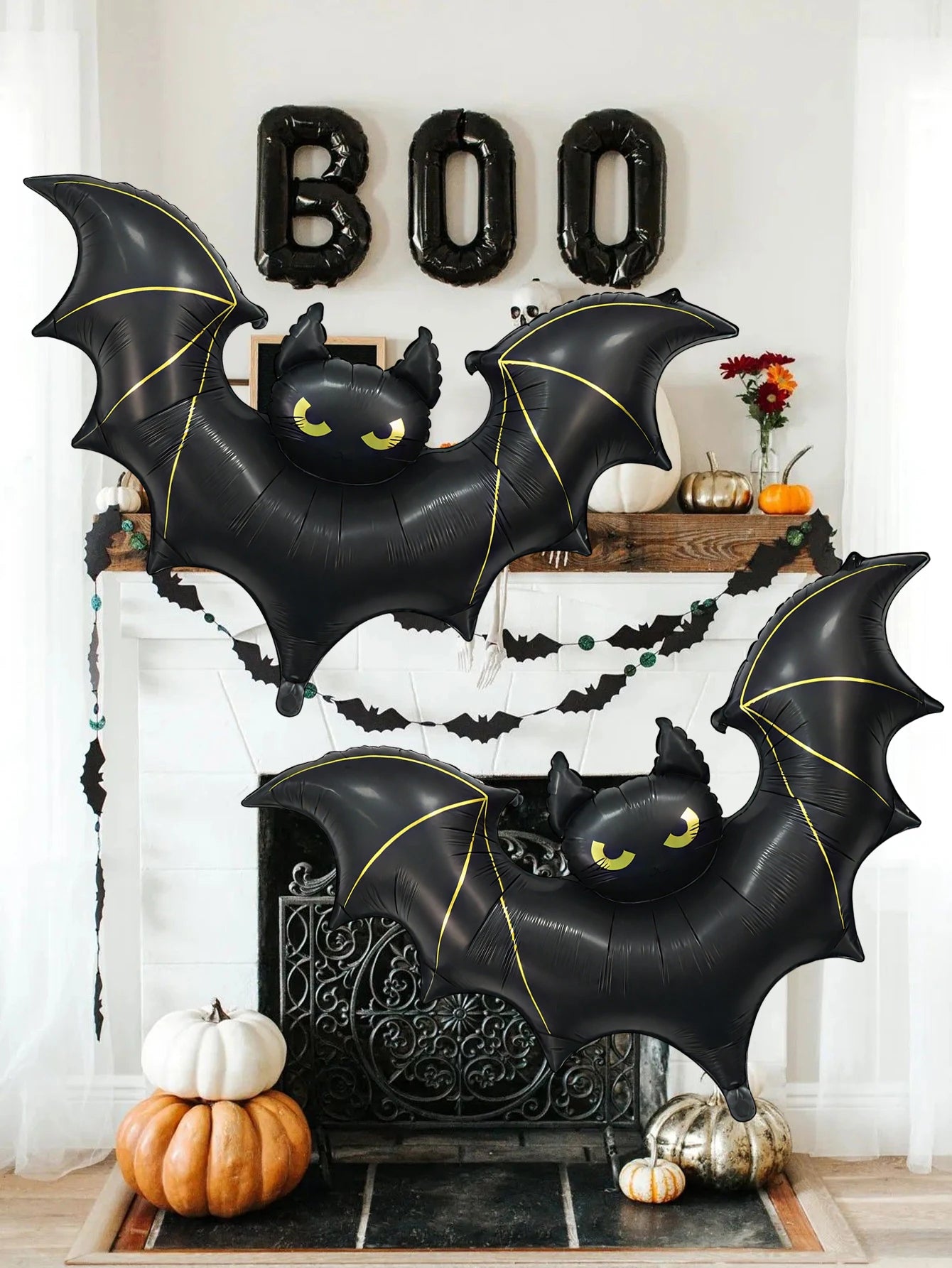 Halloween large scary bat balloon