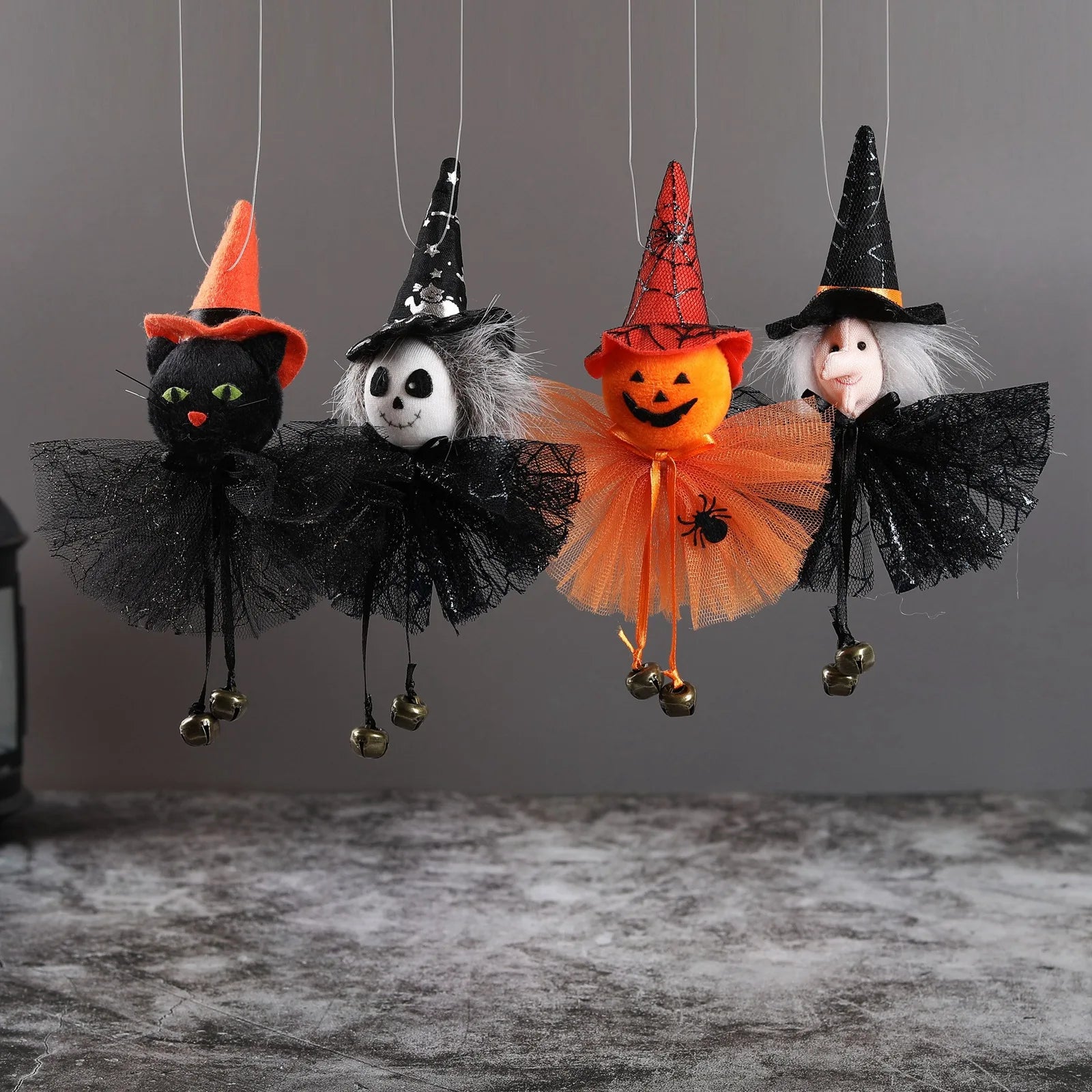 Pumpkin Ghost Witch Black Cat Pendant Halloween Party Bar Decoration - Festivewarehouse™