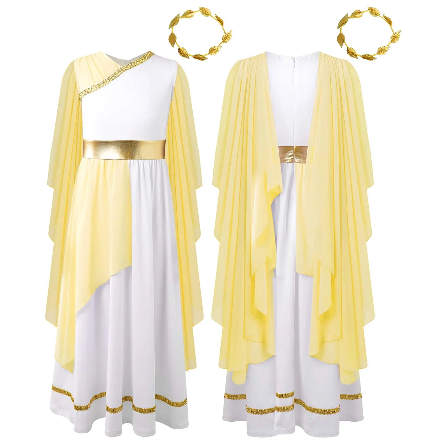Girls Athena Costume Greek Princess Dress