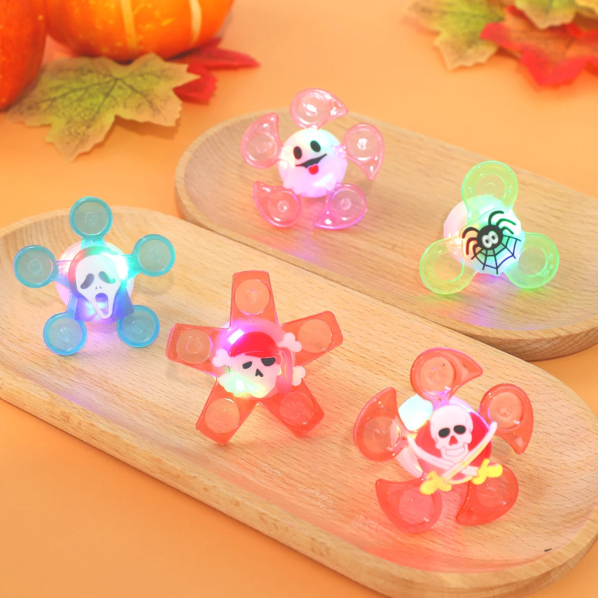 Halloween Glowing Gyro Finger Rings for Kids - Festivewarehouse™