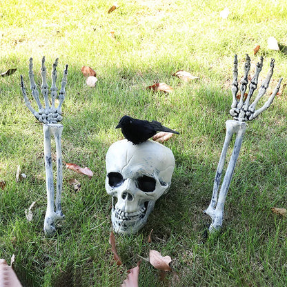 1Pcs Halloween Decorations Realistic Skull Head