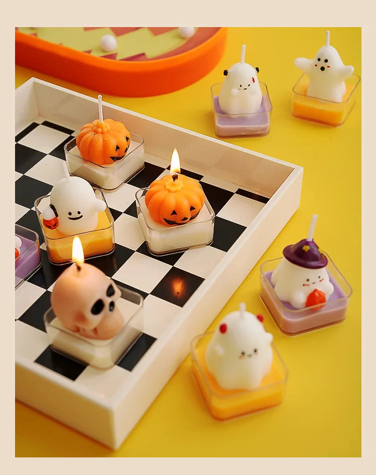 Halloween Fun Scented Candles - Handmade Decor for Home