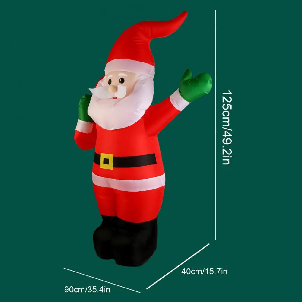 125CM Inflatable Santa Claus with Gift Bag LED Lights