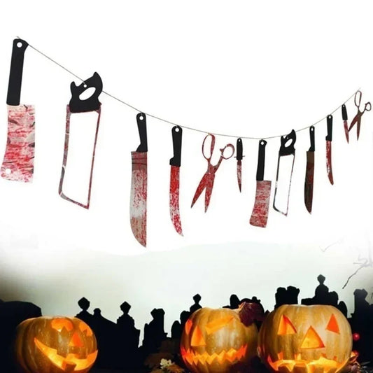 Bloody Weapons Garland Banner