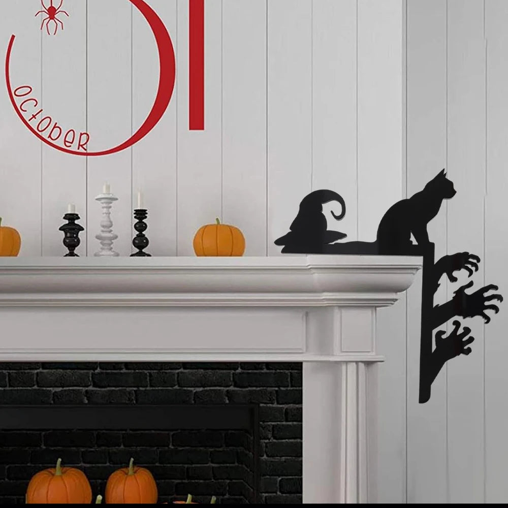 Black Cat Acrylic Corner Sign