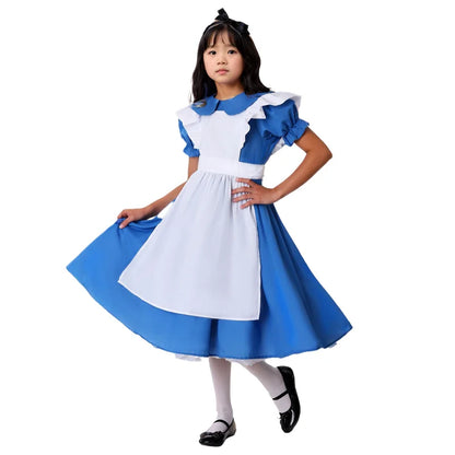 Alice Blue Lolita Maid Dress for Women