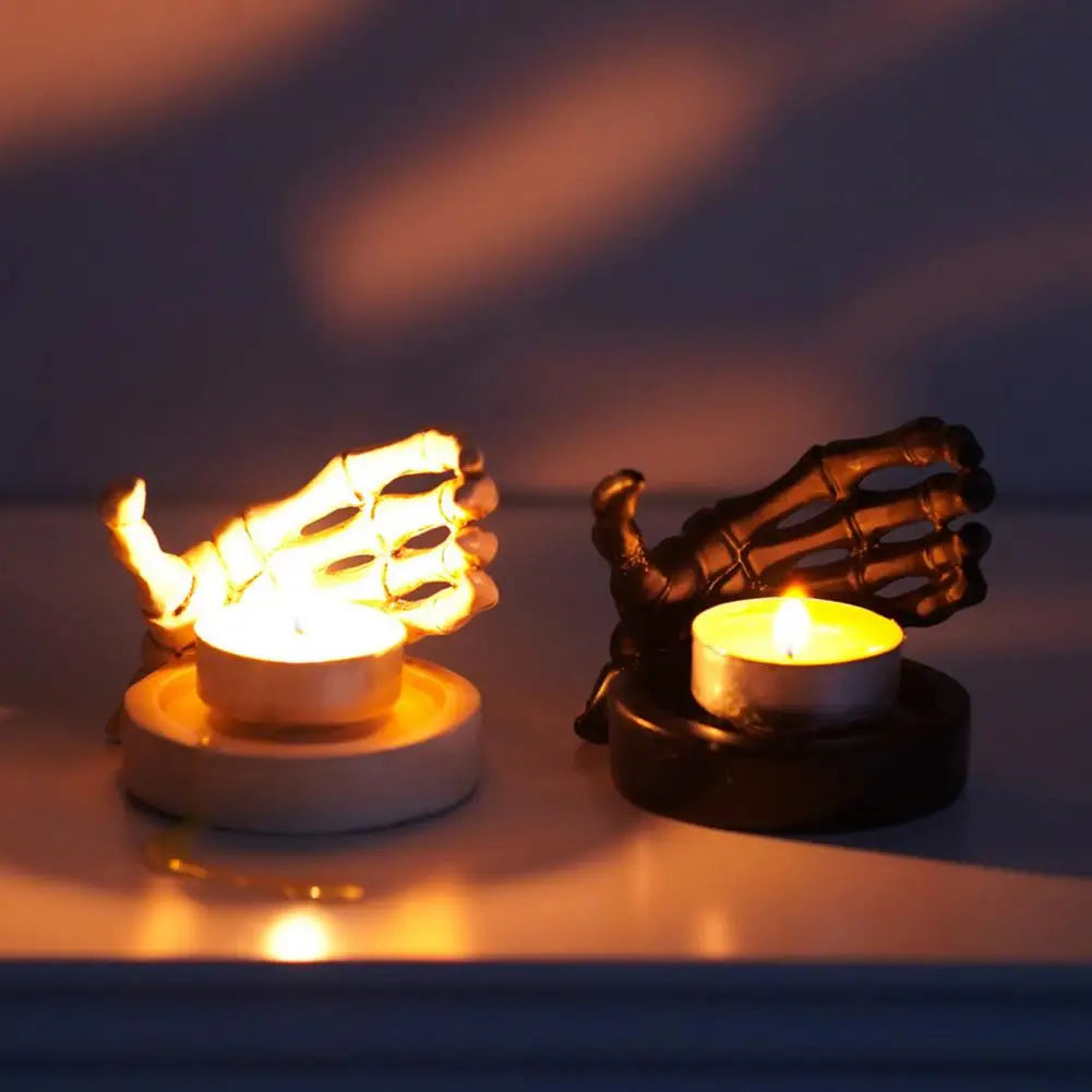 Spooky Skeleton Hand Candle Holder