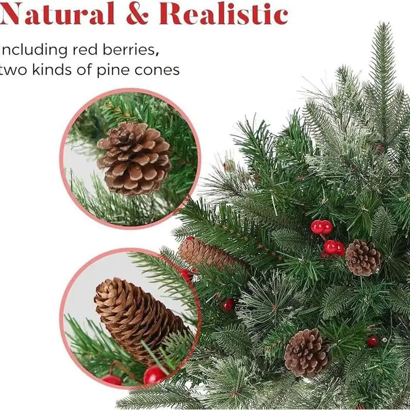 Artificial Outdoor Christmas Tree with LED – 8 Lighting Modes