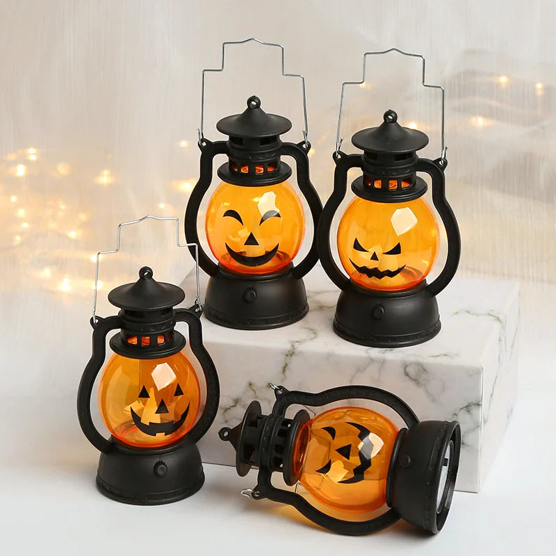 LED Hanging Pumpkin Lantern Light