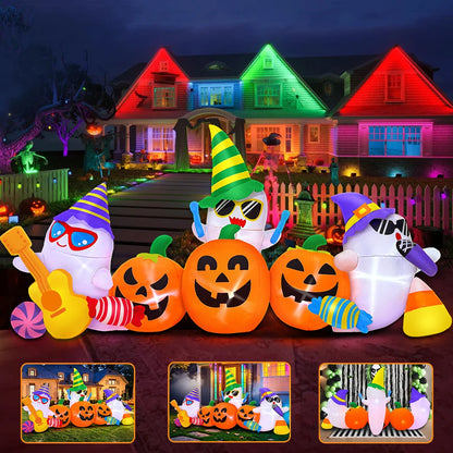 8 FT Halloween Inflatable Decoration Ghost
