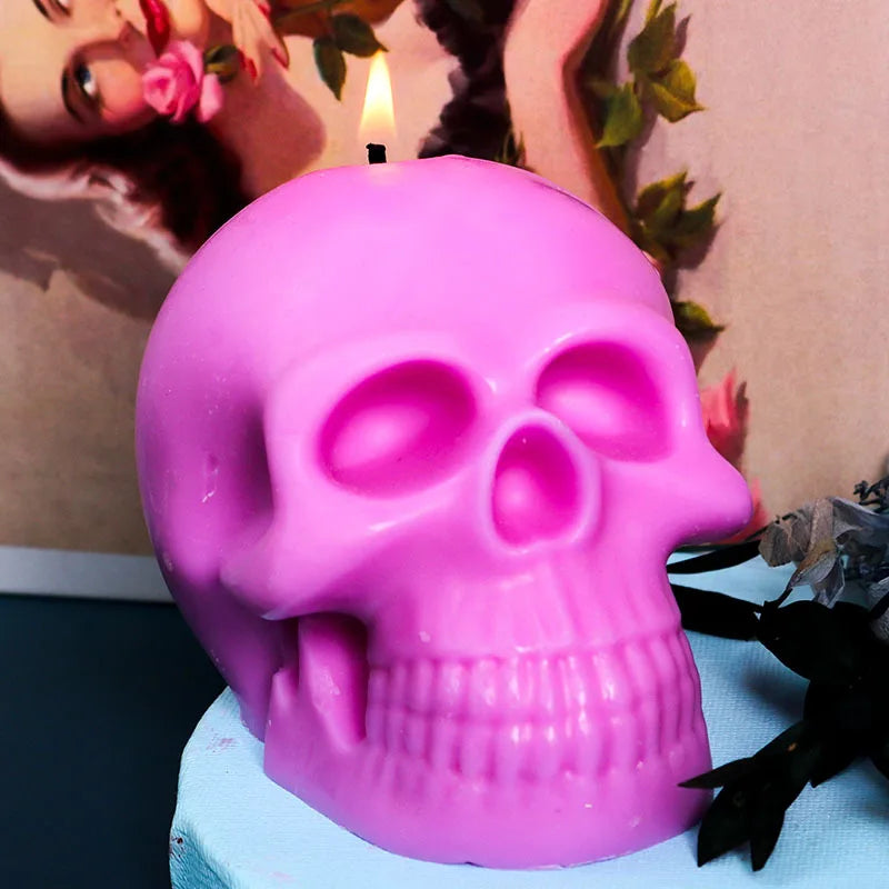 3D Skull Candle Silicone Mold