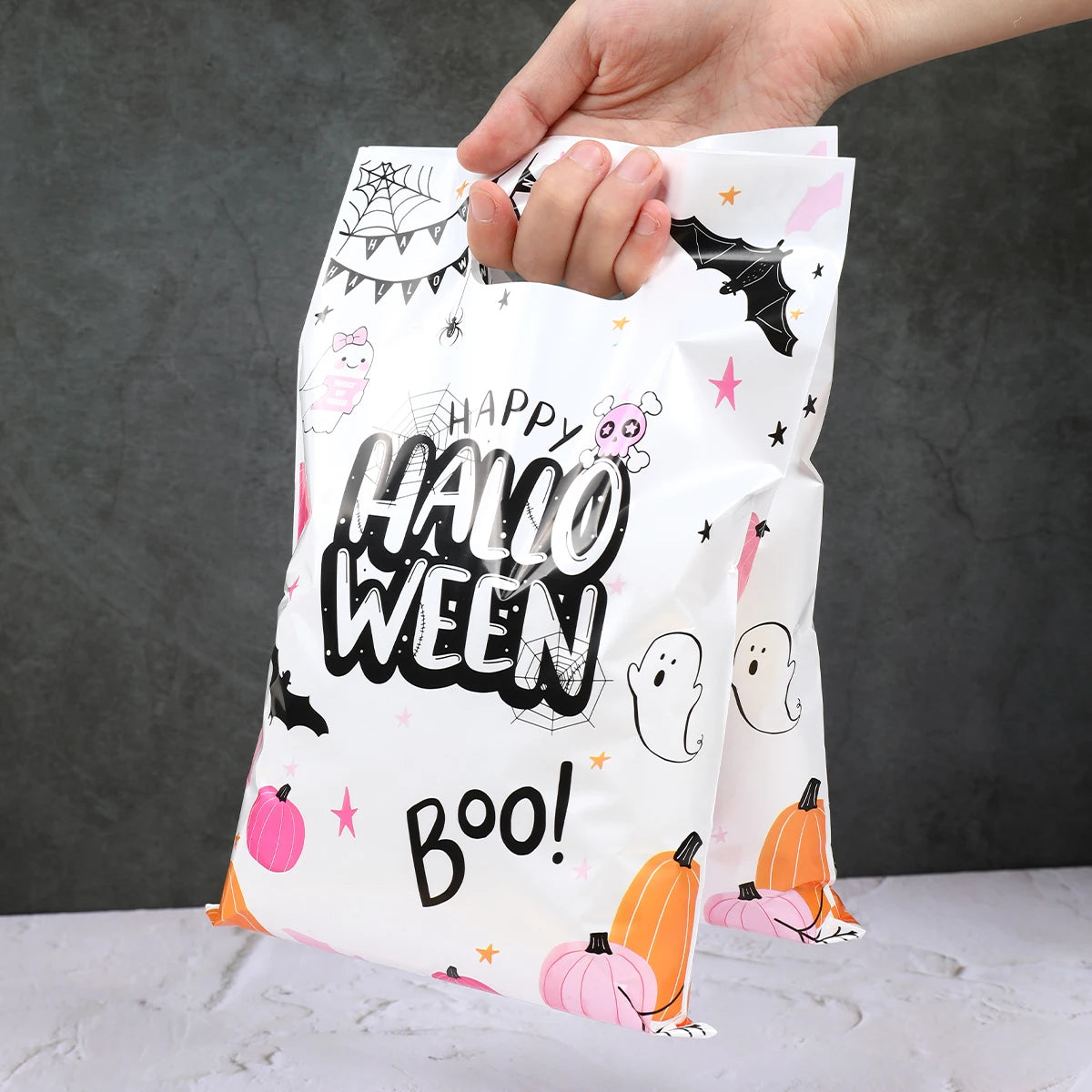 Pink Ghost Halloween Handy Gift Bags - Festivewarehouse™