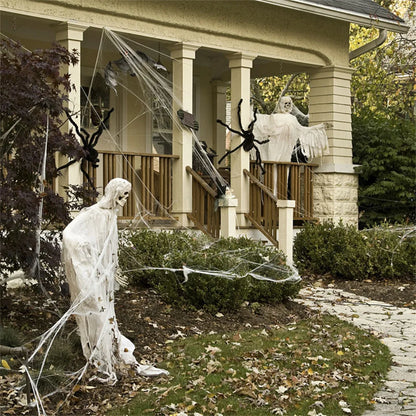 Artificial Spider Web White Stretchy Cobweb Glow