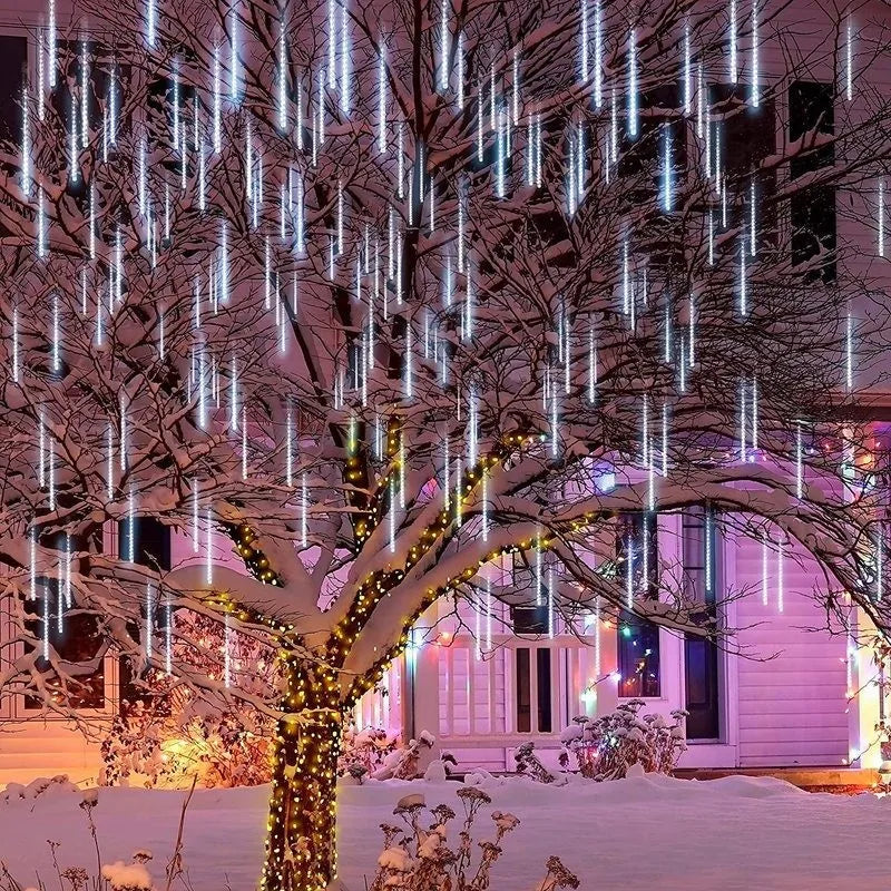 Solar Meteor Shower LED String Light