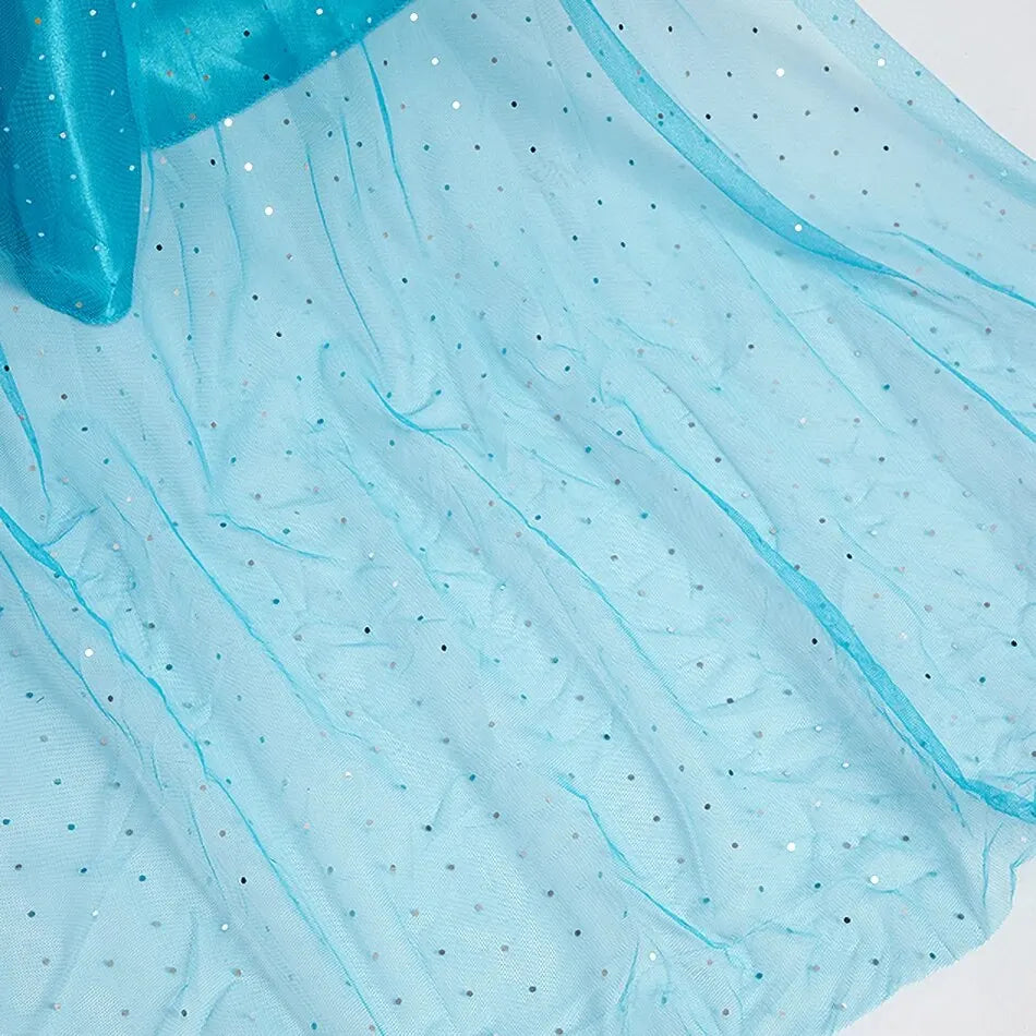 Halloween Elsa Dress for Girls Children Party