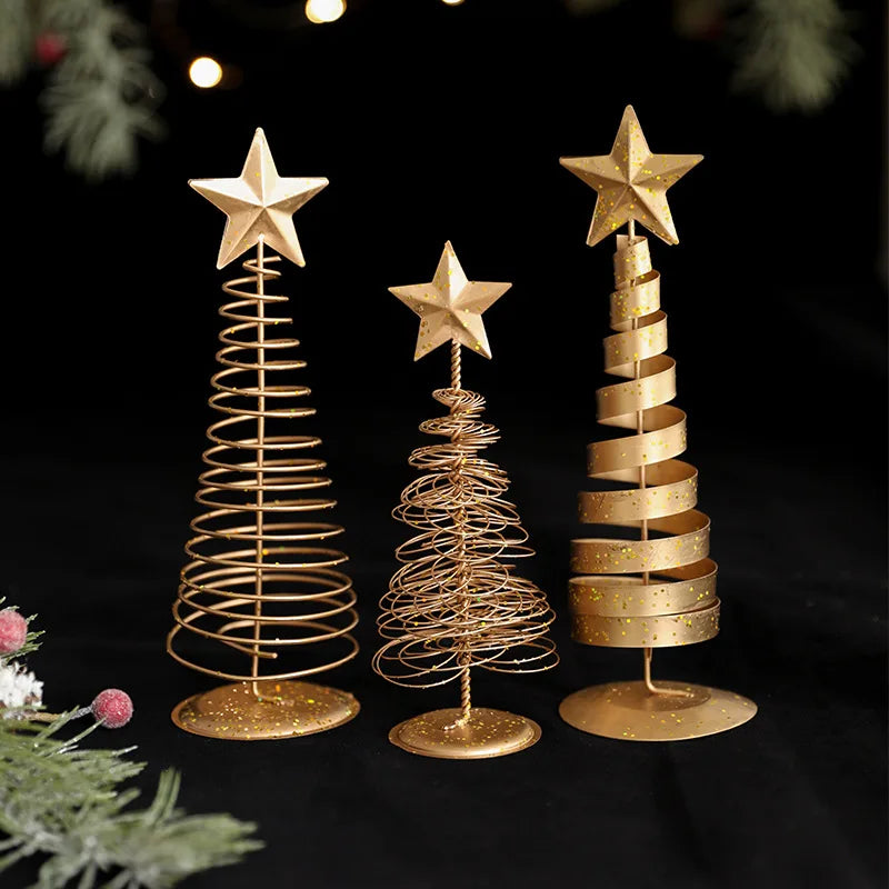 Nordic Iron Christmas Tree – Desktop Decorations for Party