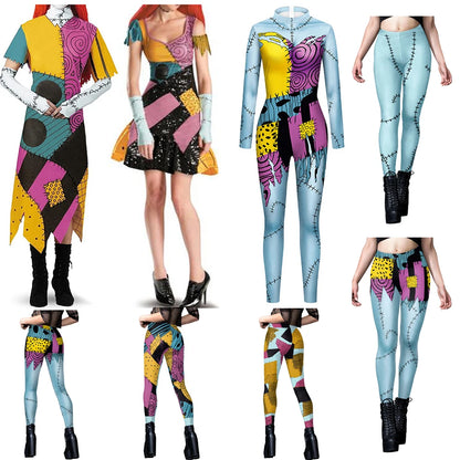 Women Slim Jumpsuit Catsuit Zentai Bodysuit Gothic Leggins