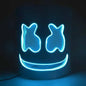LED DJ Mask Lifelike Marshmello Mask