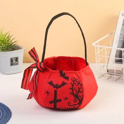 Basket Trick or Treat Halloween Candy Bag
