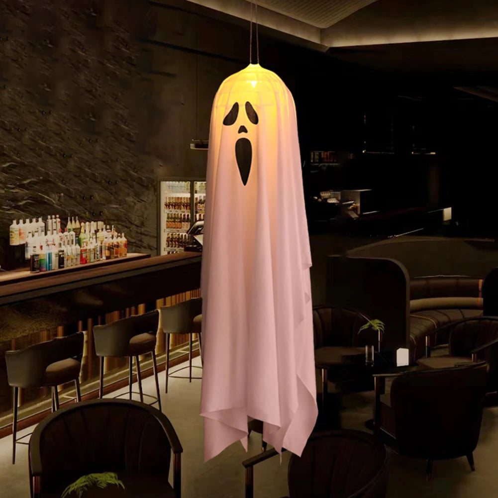 Glowing White Ghost LED Hanging Ghosts