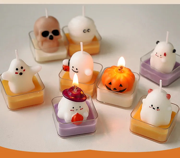 Halloween Fun Scented Candles - Handmade Decor for Home